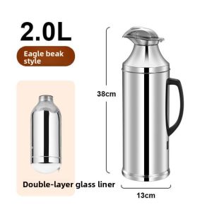 Defasilk | Insulated Hot Water Bottle Large Capacity Glass Lined