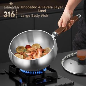 Nonstick Coating Free Stir Fry Pan