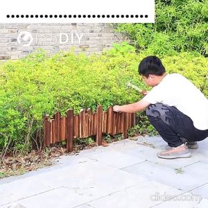 120CM Wood Fencing Garden Home Decoration Garden Fence Outdoor Pagar Kayu Hiasan Pagar Rumah Halaman Murah Pagar Hiasan