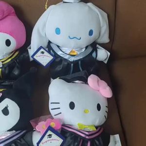 35CM Sanrio Anime Plush Cinnamoroll My Melody Kuromi Graduation Plushie Doll Kawaii Soft Stuffed Cute Girl Gifts