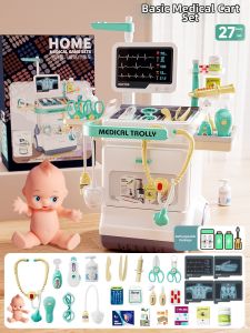 BABYSHOME | Doctor and Nurse Role Play Toy Set for Girls Aged 3