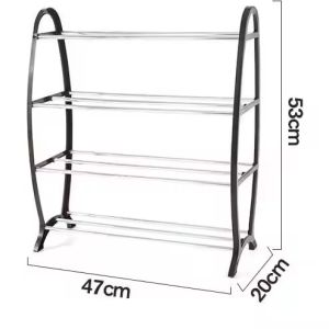 ชั้นเก็บของชั้นโชว์ประหยัดพื้นที่หลายชั้น4ชั้นวางรองเท้าชั้นเก็บของ