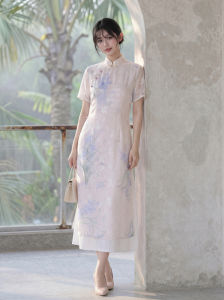 Stylish Traditional Cheongsam Dress  Slim Waist