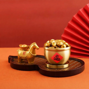 HETANGYUESHE | Prosperity Attracting Brass Treasure Basin