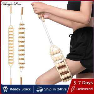 Hengfa Lina Wood Back Massage Roller RopeWood Therapy Cellulite Massage ToolsSelf Massage Tools For Neck Leg Back Pain Relief