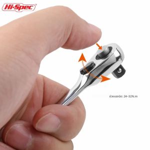 72 ฟันซ็อกเก็ต MINI ประแจ 1/4 นิ้ว Double Ended QUICK RELEASE SOCKET RATCHET ประแจหกเหลี่ยม Spanner Rod ไขควงเครื่องมือ Bit