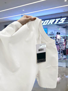 Pure White Cotton Mens T-Shirt Summer Loose Fit Short Sleeve Classic round Neck Casual Comfortable Breathable Sweatshirt