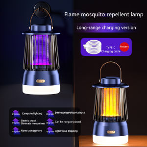 M9 new 3-in-1 outdoor lighting mosquito killer lamp indoor charging three-level purple light mosquito killer night lamp.