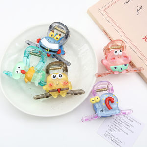 Tóc Hàn Quốc Mới Kẹp Tóc Răng Cưa hoạt hình thời trang lớn Acrylic kẹp tóc răng cưa kẹp tóc cho người phụ nữ cô gái Phụ kiện tóc