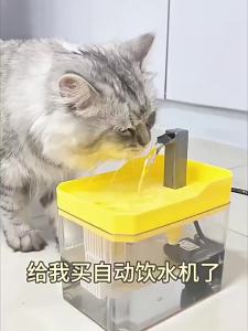 1.5L Cat Water Fountain with Automatic Filter USB Pet Drinking Dispenser Fresh Flow Live Water Circulation for Cats