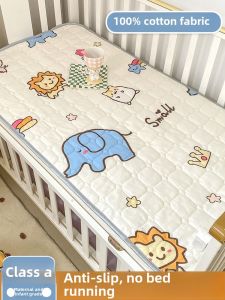 Pure Cotton Baby Bed Sheet Anti-Slip Patchwork Childrens Nursery Small Pad Cover Durable Mattress Protector for Infants