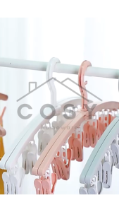 COSY Hanger Jemuran Kaos Kaki Jemuran Baju Lipat Klip Portable Jepitan 12 pcs Jemuran Pakian Jepit Jemuran