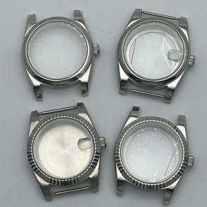 36mm/39mm Silver Case Waterproof Sapphire Crystal Suitable for NH35 NH36 NH34 PT5000 ETA2824 Movements.