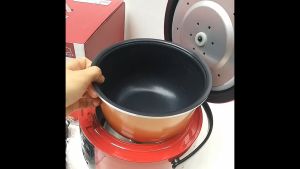 Nồi Cơm Điện 1L LocknLock EJR431 Màu Đỏ 3 Lớp Chống Dính  -  Bảo Hành 2 Năm