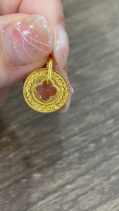 Poh Heng Jewellery 24K Braid Cornus Pendant in Yellow Gold[Price By Weight]