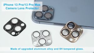 Metal Camera Lens Screen Protector for IPhone 15 14 Pro Max 13 Pro Max 13 Mini Protective Ring with Tempered Glass For iPhone 11 12 13 14