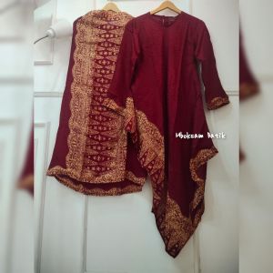 SET ROK NABILA VISCOSE BATIK BY MBOKSAM BATIK | Set Rok batik Kondangan | Setrok Batik