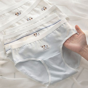 5Pcs Cotton Womens Underwear Girls Panties Mid Waist Fashion Briefs Breathable Panty Woman Underpants Female Lingerie M-XL