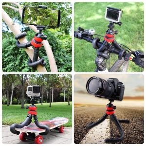 Flexible Octopus Tripod Phone Holder Stand Tabletop Tripod With Phone Clip for GoPro Camera Mount B
