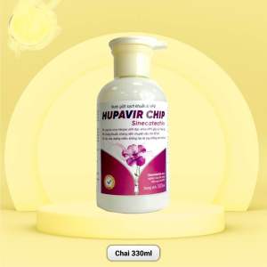 Nước Giặt Đồ Lót Và Quần Áo Hupavir Chip Sinecatechin - Hạn Chế Nấm Khuẩn Herpes HPV không làm khô da - Lọ 330 ml