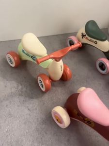 NEW Simulation Mini Cute Kids Balance Car Four-wheeled Baby Sliding Scooter Ornament Creative Assembly Childrens Car Toy Gift