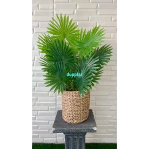 Pohon Plastik Tanaman Artificial Palem Sadeng X18 Semilatex Cover Eceng Gondok Handle Dekorasi Ruangan Kantor Aesthetic