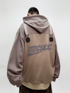 Loose Functional Workwear Style Hip Hop Oversized Hooded Jacket