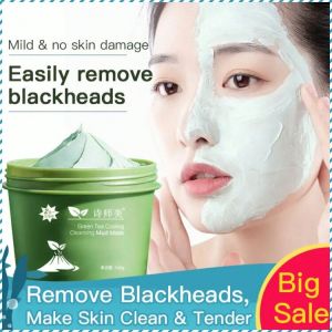 Applying a Mask Pore Refinement Skin Breathes Freely Beauty Mud Mask Multi-active Blackhead Clearing