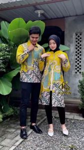 Baju Batik Couple Pasangan Motif Andin Bianca Baju Batik  Couple Tunik Batik  Kemeja Batik