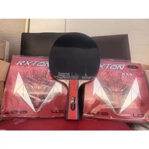 Vợt Bóng Bàn Mô Hình Thu Nhỏ LOKI Ryzen M1 Carbon Blade Dán Tay Tỷ Lệ 1:32 Kèm Cao Su Đàn Hồi Rồng Lửa Dùng Cho Giải Trí Thể Thao