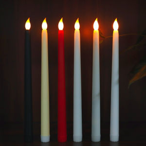 28CM Long Christmas LED Candles Flameless Flickering Decorative Church Candle Light