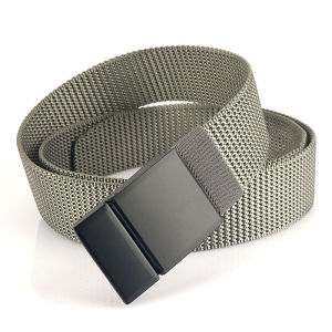 BURRA | Adjustable Elastic Canvas Leather Men Belt