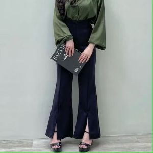 Celana Cutbray Scuba Belah Depan/Celana Cutbray Viral Terbaru