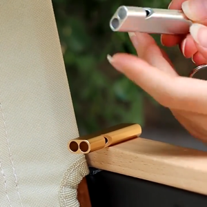 Còi Cứu Sinh 2 Lỗ Hợp Kim Nhôm – Set 5 Cái – Còi Sinh Tồn Móc Khóa Âm Lượng Lớn Dã Ngoại Cứu Hộ