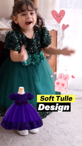[3m-4±yrs] Baju Baby Dress Retro Kids Dress Gaun Budak Baby Kembang Princess Perempuan Lembut Birthday Dress Party Dress