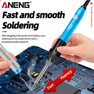 Electric Soldering Iron Adjustable Temperature EU/220V US/110V Ceramic Fast Heating Core Welding Repairing Tools 60W ANENG SL104