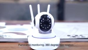 (  Variation ) Letsview IP Camera V380 Plus Wireless Smart HD 1080P P2P Night Vision 3 Antenna