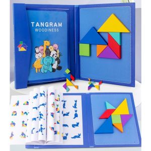 Magnetic Tangram Puzzle For Kids Toys Educational Toys For Kids Toy Mainan Budak Mainan Kanak Kanak Kid 七巧板拼图 - 6342