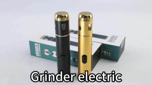 Electric Dry Herb Grinder Pen Automatic Dispenser Tobacco Mini USB Herb Tobacco Grinder for Smoking Cigarette Accessory Gift