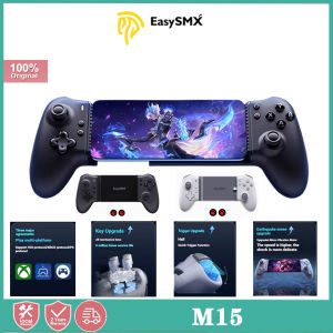 EasySMX M15 wireless stretching game controller dual Hall joysticks 6-speed vibration adjustment supports multiple platforms fully mechanical buttons 2025 new model