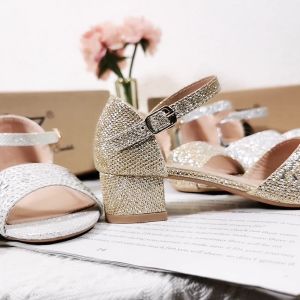 Moys Faye PU Leather Low Heeled Sandals for Women