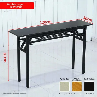 ZUOLEJIA | Folding Long Slim Desk 80cm 30cm