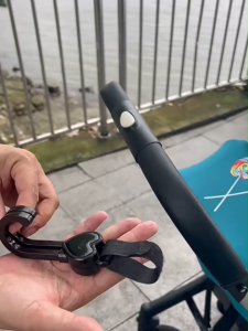 sg🔥2pcs 360-degree Rotation Adjustment Baby Stroller Double Hooks Strap E-Bike Storage Hooks Bags Indoor & Outdoor