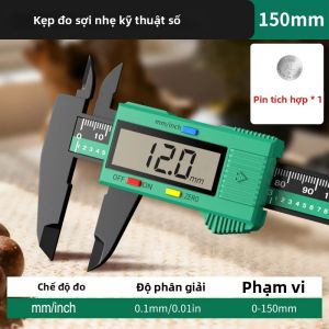 Thước Đo Điện Tử Kỹ Thuật Số 150mm Có Độ Chính Xác Cao Với Màn Hình LCD Để Chế Tác Đồ Gỗ Làm Đồ Trang Sức Dụng Cụ Đo MM/INCH