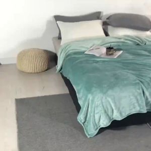 🛏ผ้าห่มนาโนสีครีม DC1 🛏เนื้อผ้านุ่ม ห่มเเล้วรู้สึกสบาย มีหลายขนาด กลิ่นไหมครับ!