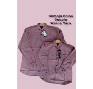 kemeja couple ayah dan anak warna dusty/ taro