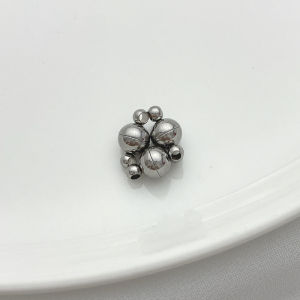 Non-Fading Titanium Steel Magnetic Clasps for DIY Handmade Bracelet Necklace Jewelry Accessories round Strong Magnet Buckles