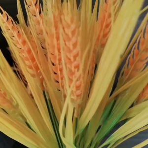 Artificial Rice Ear Wheat Fake Plant Bouquet Plastic Paddy Wedding Decoration Set Dancing Props
