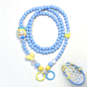 Pure Color Molly Jasmine Charms Long Mobile Phone Chain Crossbody Neck Hanging Rope Backpackable Digital Accessories for All