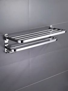 Bathroom Rack Stainless Steel Towel Rack Wall Mounted with Hooks 1 Floors 40x16x16 cm 2 Floors 40x25x16 cm 3 Floors 40x42x16 cm